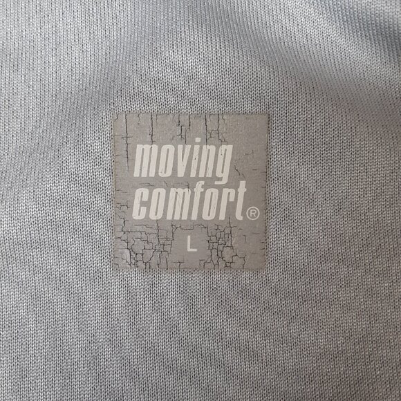 Moving Comfort Womans Athletic Top Large Short Sleeve Grey Pullover Lightweight - Picture 9 of 9